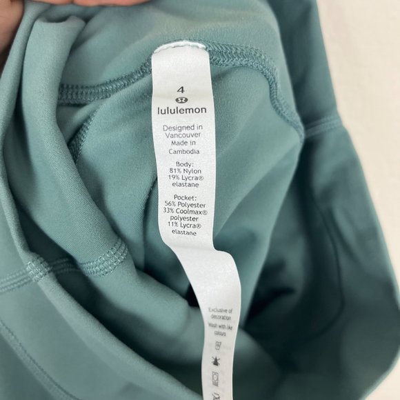 Lululemon Align Super High Rise Short 10" Desert Teal - Picture 4 of 8